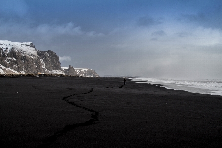 Man beach sea coast Photo