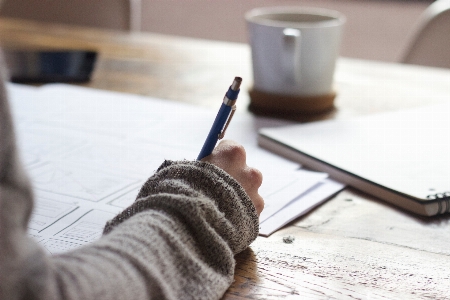 Writing hand person pencil Photo