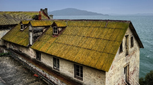 Sea wood house window Photo