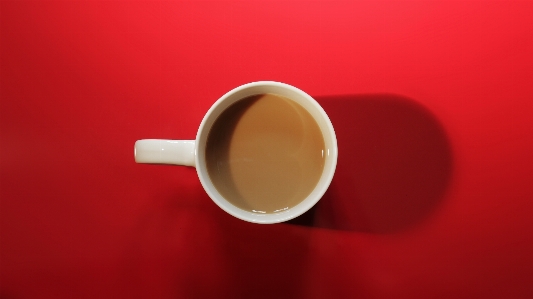 Liquid coffee cup red Photo