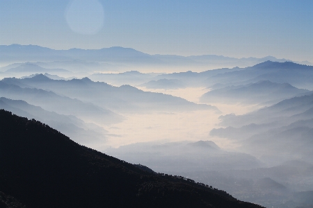 Landscape nature horizon silhouette Photo