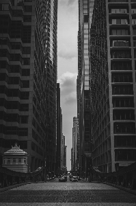 Foto Bianco e nero
 strada orizzonte città