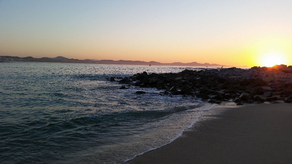 Beach landscape sea coast