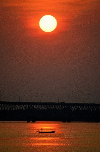 Foto Mar oceano horizonte luz