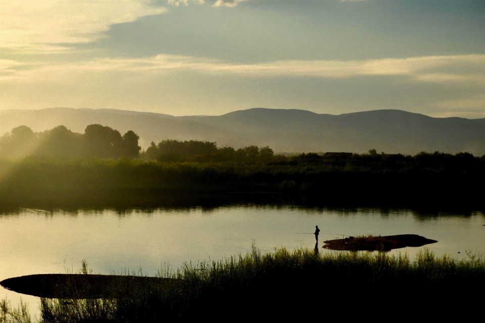 Krajobraz natura bagno
 chmura