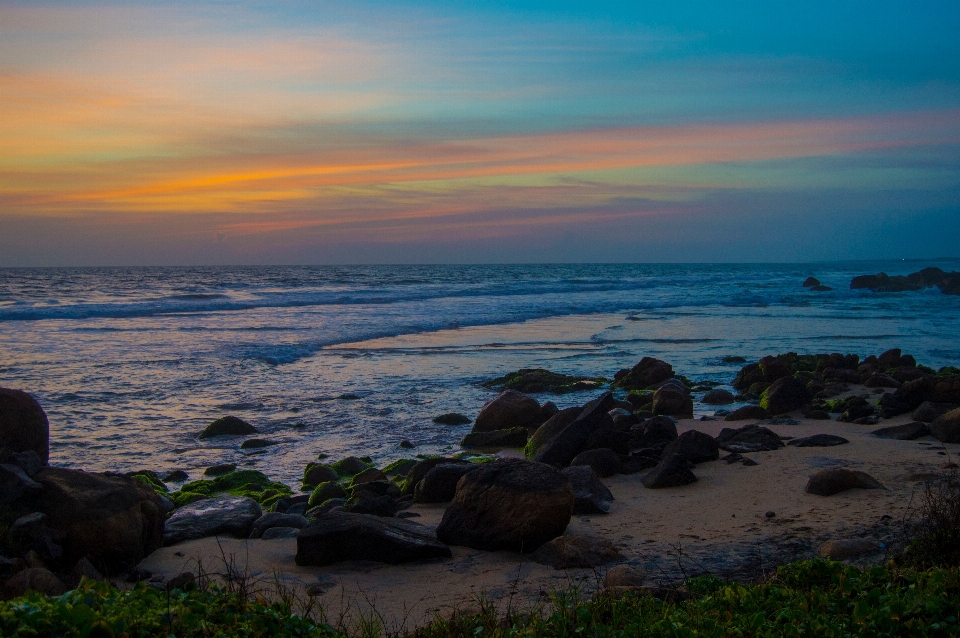 Beach landscape sea coast