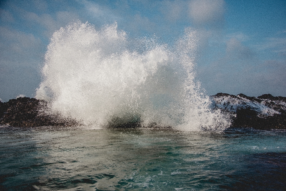 Mar costa água rock