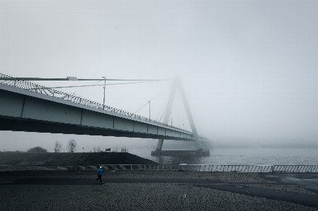 Sea fog mist bridge Photo