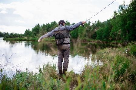 Recreation fishing wetland angling Photo