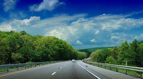 Horizon cloud sky road Photo