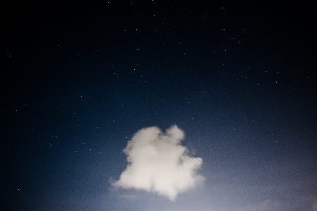 Foto Awan langit malam bintang