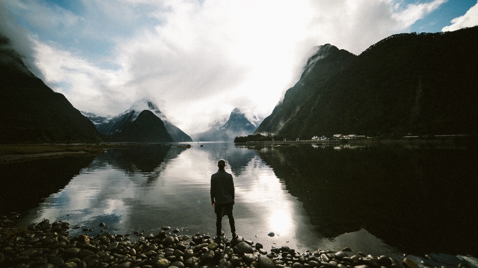 Man sea water nature