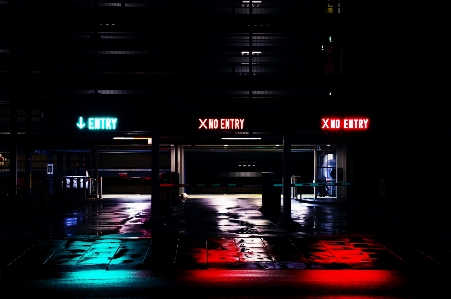 Light night parking city Photo