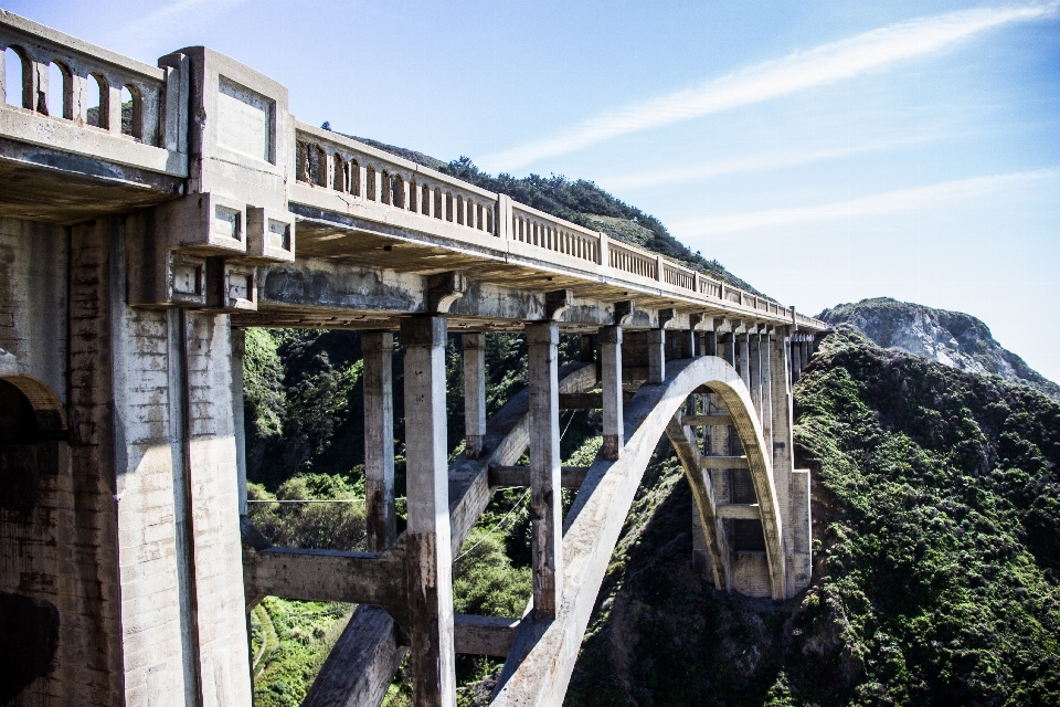 Arquitetura estrutura ponte aço