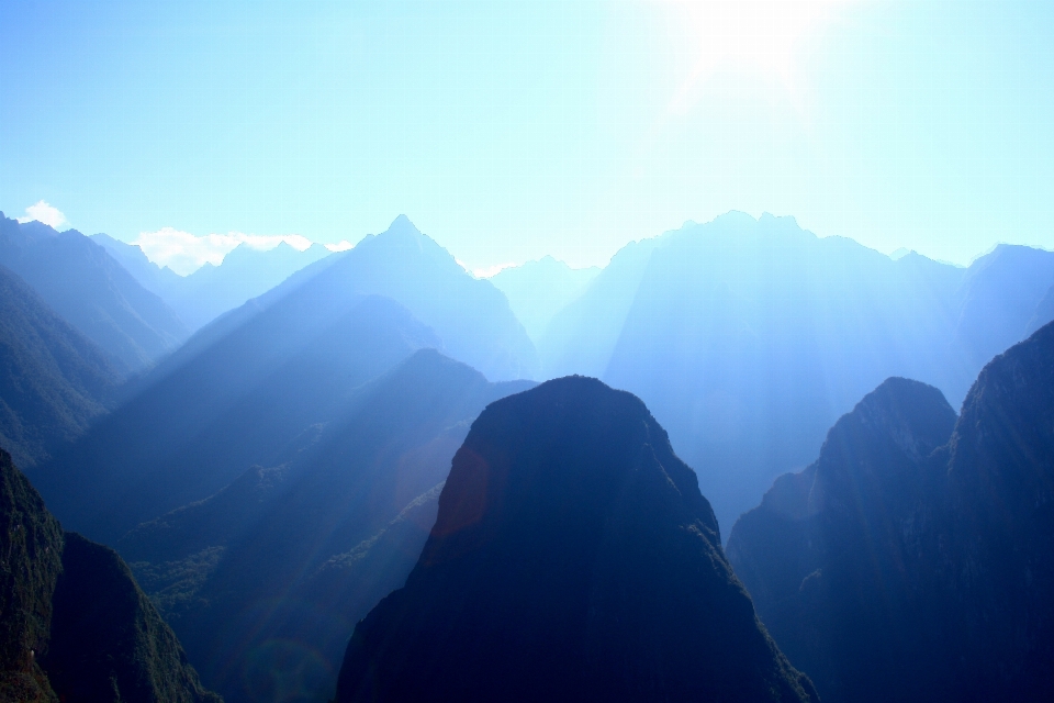 Landscape nature mountain sunrise