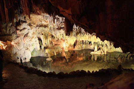 Foto Formación cueva espeleología
 estalagmitas
