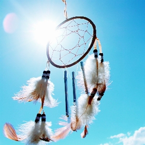 Wing sky feather dreamcatcher Photo