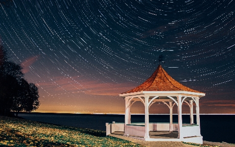 Sea light sky night Photo