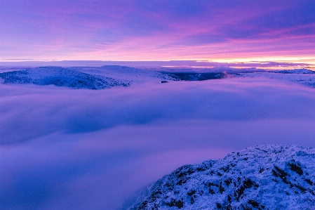 Horizon mountain snow winter Photo