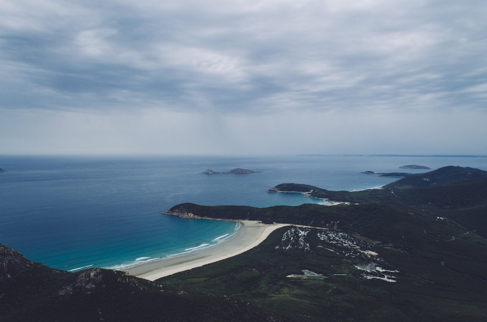 Beach landscape sea coast