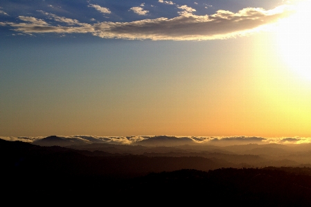 Horizon mountain cloud sky Photo