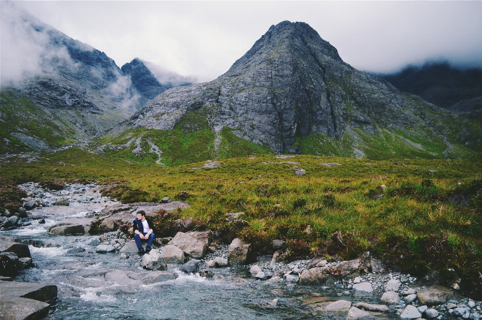 Landschaft gras rock wildnis
