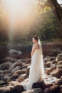 人 女性 写真撮影 日光 写真