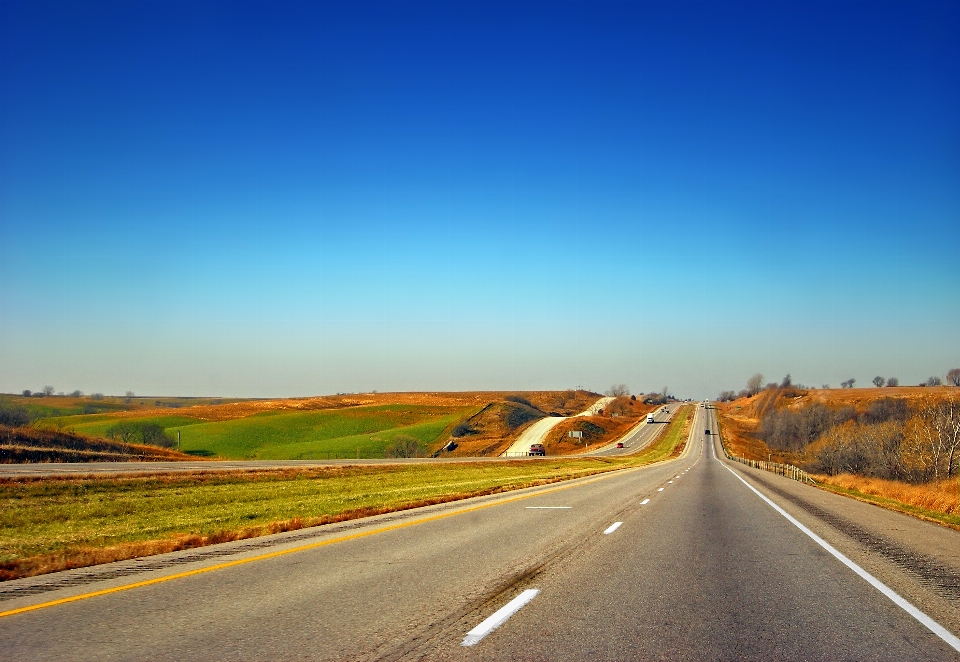 Landscape horizon sky road