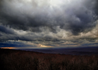 Nature horizon mountain winter Photo