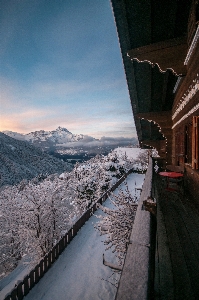 Mountain snow winter track Photo