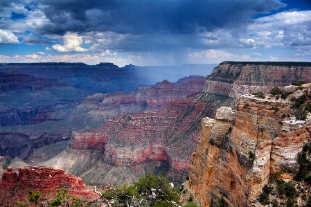 Rock mountain cloud formation Photo