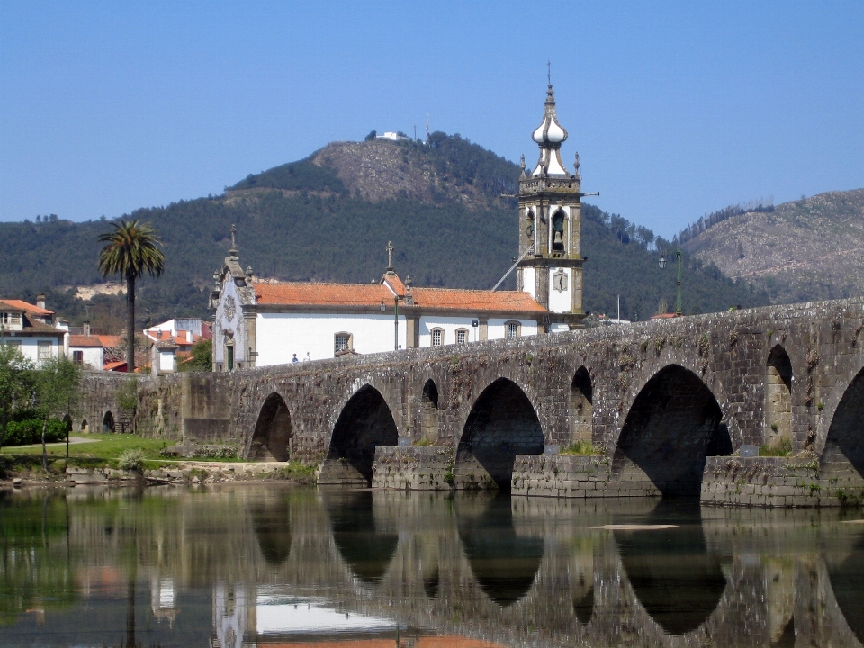 Ponte cidade rio paisagem urbana