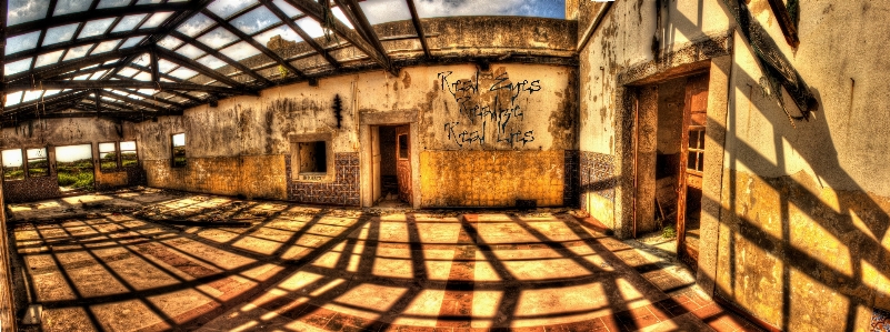 Alley facade hdr cool image Photo