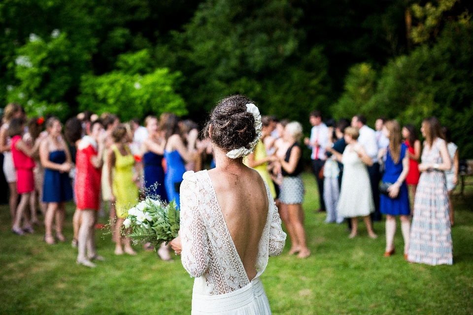 Person flower fashion wedding