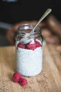 Raspberry fruit berry jar Photo