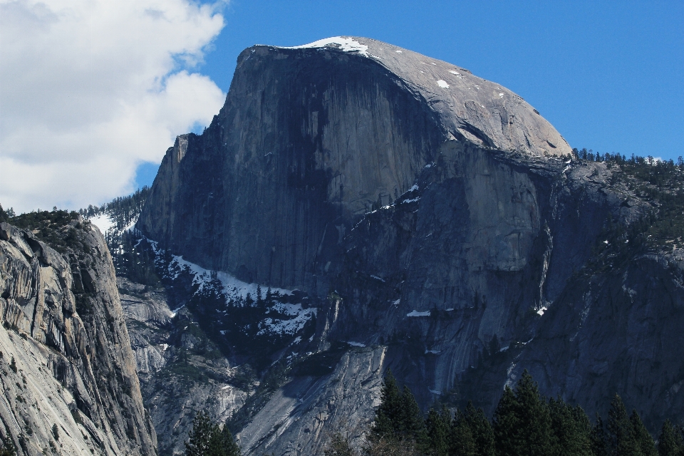 Rock wilderness mountain snow