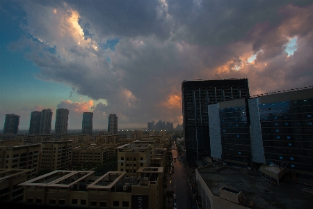 Horizon cloud sky sunrise Photo