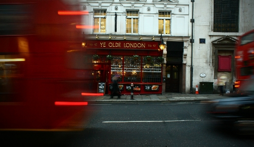 Road street night restaurant Photo