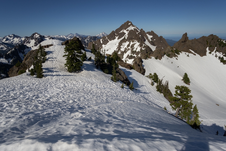 山 雪 冬天 山脉