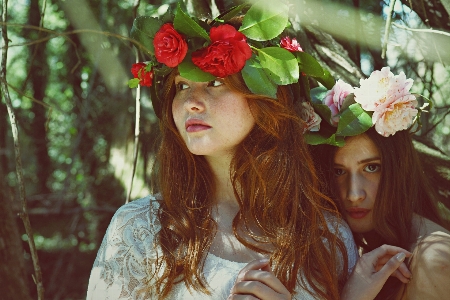 Foto Persona chica mujer flor