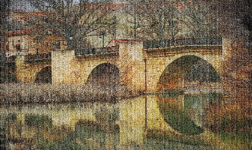 Foto Hidrovia
 pintura arte ponte
