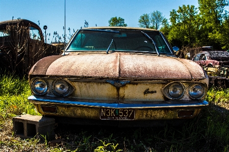 Car old vehicle headlight Photo