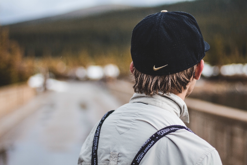 Homme personne hiver blanc