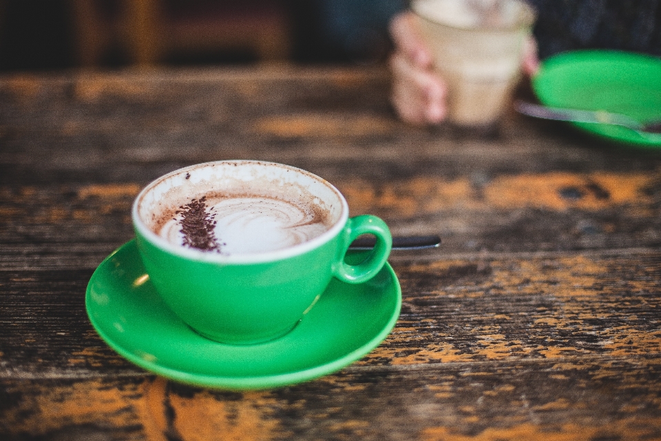 Meja kafe kopi pagi