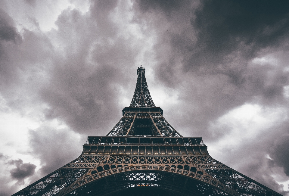 Cloud sky sunlight eiffel tower