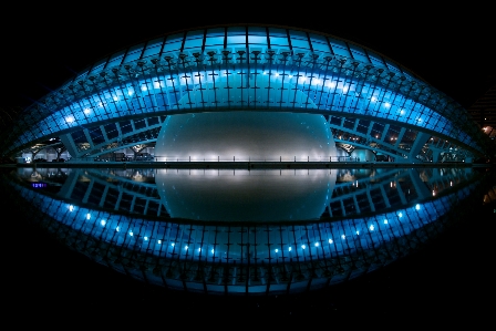 ライト 建築 構造 夜 写真