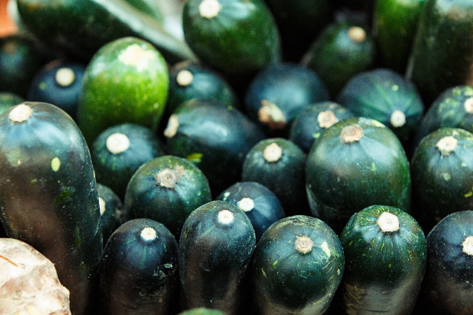 Alimento verde producir azul