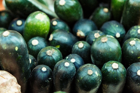 Foto Alimento verde producir azul