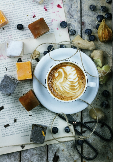 Kopi pagi cangkir makanan