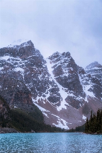 Mountain snow winter lake Photo